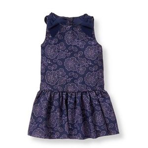 Janie and Jack Shimmer Floral Peplum dress